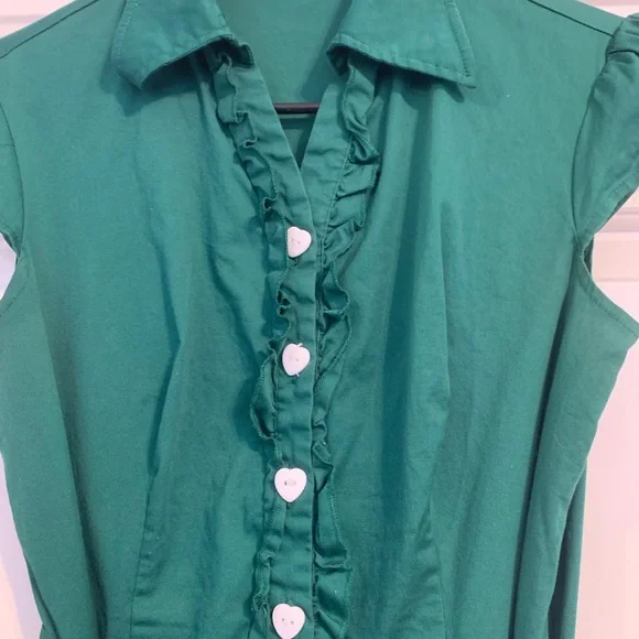 Green Midi Dress with Bow Detail - Picture 3 of 5